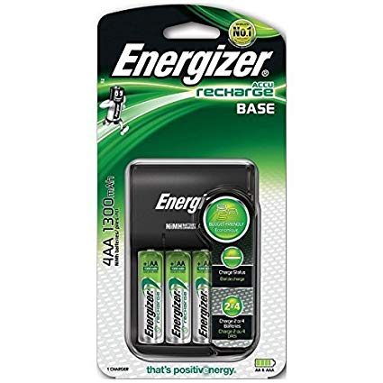 Energizer Recharge Base Charger for NiMH Rechargeable AA and AAA Batteries