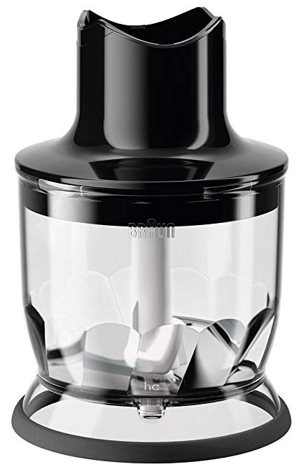 Braun MQ20BK Multiquick Hand Blender 1.5 Cup Chopper Attachment, Black