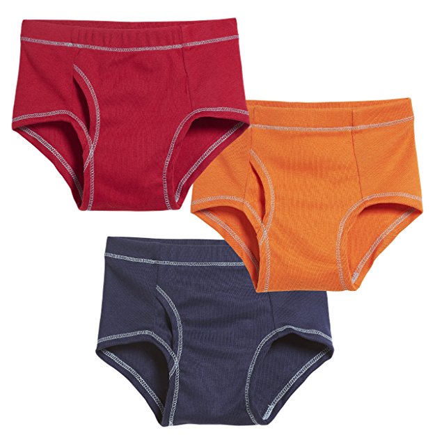 City Threads Boys All Cotton Briefs Underwear 3-Pack For Sensitive Skin Made In USA