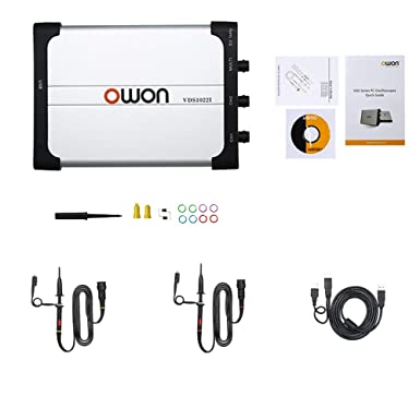 Owon VDS1022I virtual dual-channel oscilloscope bandwidth of 25Mhz USB 100MS/S sample rate USB isolation