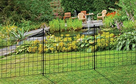 Zippity Outdoor Products WF29001 25" Tall Black Metal Garden Fence Kit (5 Pack)