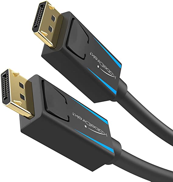 KabelDirekt – 8K DisplayPort cable version 1.4 (supports 8K 60 Hz, 4K 120 Hz, HBR3, DSC, HDR10, DP8K) – 1m