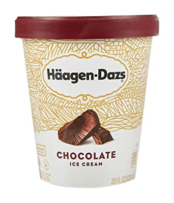 Haagen-Dazs, Chocolate Ice Cream, 28 oz (Frozen)