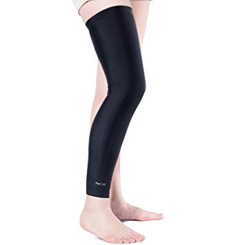 FREETOO Athlete Special Fabric, High Resilience,Sweat-Absorption and Skid Resisting Leg Sleeve for Man&Woman,Pain Relief/Shin Splints and Muscle Fatigue for All Sports[Single -M]