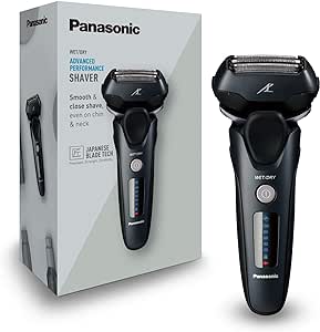 Panasonic - Personalcare ES-LT68-K803 | Rasoir, 3 lames, Wet & Dry, 1 accessoire, 50 min d'autonomie, 1 heure de charge, Moteur linéaire et capteur de barbe, Noir