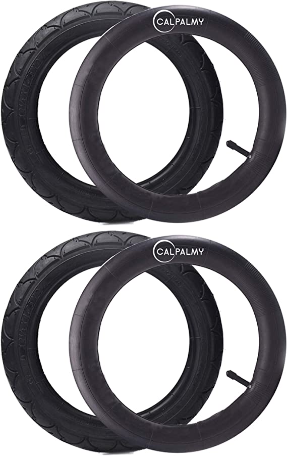 12.5''×2.25 and 16''×1.75Tires and Tubes for BoB Revolution SE/Pro/Flex and Duallie - Made from BPA/Latex Free Premium Quality Butyl Rubber - 2 Set