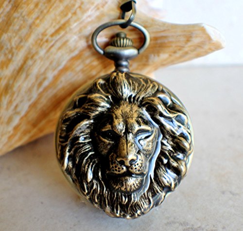 Lion Pocket Watch Pendant