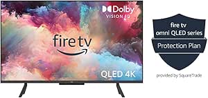 Amazon Fire TV 43" Omni QLED Series 4K UHD smart TV   4-Year Protection Plan