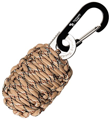 The Friendly Swede Carabiner Grenade Survival Kit with Eye Knife