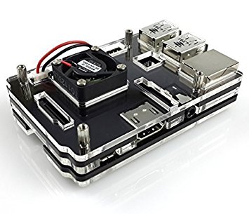 Eleduino Raspberry Pi 3 and Raspberry Pi 2 Model B Acrylic Case with High Quality Mini Fan