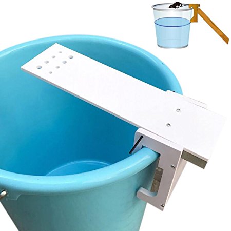 Plank Mouse Trap - Humane Bucket Rat Traps - Walk the Plank Automatic Reset Mouse Killer for Mice & Other Pests & Rodents - PLAN LIFE