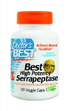 Doctors Best High Potency Serrapeptase 120000 Units 180-Count Pack yw1tpr