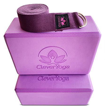Yoga Block – High Density EVA Foam Bi-Color Exercise Block – Instantly Support and Improve Your Poses and Flexibility – Lightweight Versatile Fitness and Balance Odor Free Brick