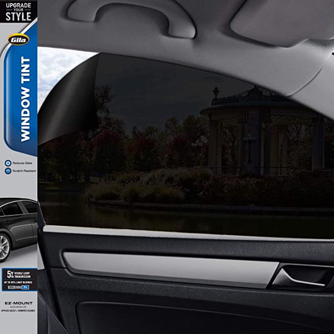 Gila Basic 5% VLT Automotive Window Tint DIY Glare Control UV Blocking 2ft x 6.5ft (24in x 78in)
