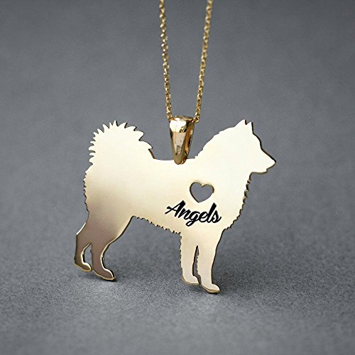 Personalised Siberian Husky Necklace - Siberian Husky Name Jewelry - Dog Jewelry - Dog breed Necklace - Dog Necklaces