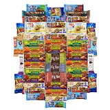 Healthy Bars and Snacks Super Variety Pack Bulk Sampler 50 Count