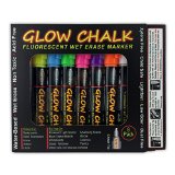 Liquid Chalk Wet Erase Markers - 8 Color Set - Comes In 8 Vibrant Neon Colors - 5MM Chisel Tips For Wide and Narrow Strokes - No-DripMess - Artist Markers