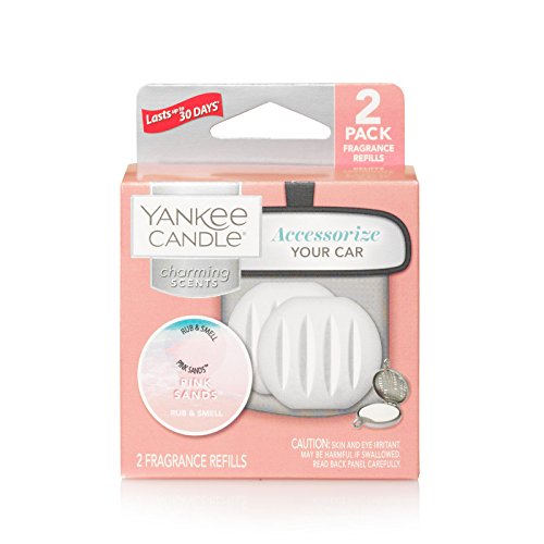 Yankee Candle Charming Scents Car Air Freshener Refill 2-Pack, Pink Sands - 1585489