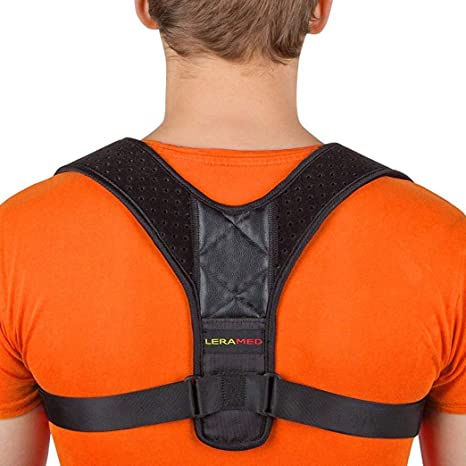 [New 2020] Posture Corrector for Men and Women - Adjustable Upper Back Brace for Clavicle Support and Providing Pain Relief from Neck, Back and Shoulder (Chest Size 25" - 40")