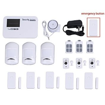 AuYou Wireless Home Security Alarm System Kit with Auto Dial  Outdoor Siren Quad-band Support Network WL-JT-11G