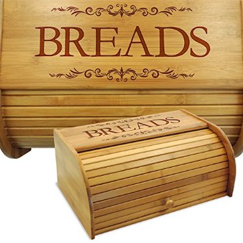 Classic Filigree Wood Bread Bin