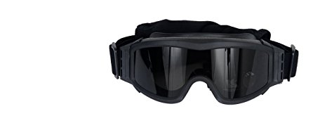 Lancer Tactical Airsoft Safety Goggles Basic with Multi Lens Kit - Smoke, Clear and Yellow Lens