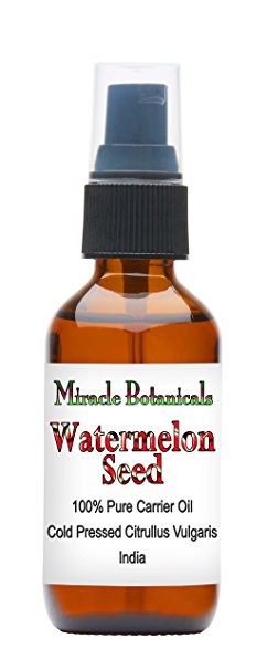 Miracle Botanicals Watermelon Seed Oil - 100% Pure Citrullus Vulgaris - 60ml/20z.