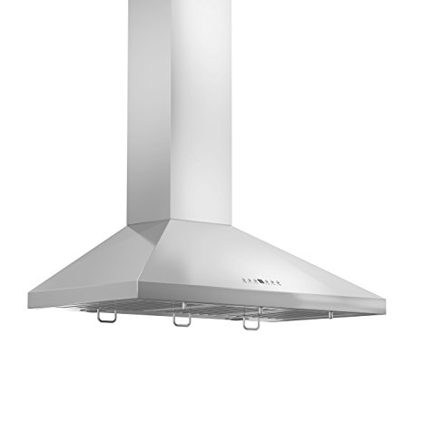 Z Line KL2CRN-30 Z Line 760 CFM Wall Mount Range Hood with Crown Molding, 30", Stainless Steel