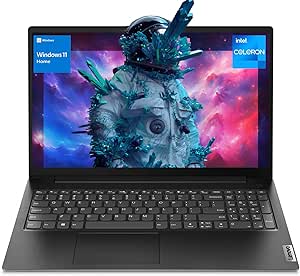 Lenovo V15 Gen 2 15.6" FHD Portable Everyday Laptop, Intel Dual Core Processor, 16GB RAM, 512GB SSD, HDMI, Wi-Fi, Webcam, Windows 11 Home, Black