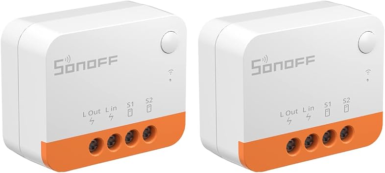 SONOFF ZigBee Wireless Switch (No Neutral Wire Required), 2PCS ZigBee 2-Way Smart Switch, Compatible with Alexa, Google Home, Home Assistant, ZigBee 3.0 Gateway Hub Required, 6A/1440W