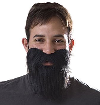 Novelty Fake Black Beard - Costume and Party