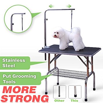 Pingkay High Quality 3 Size Pet Dog Cat Profession Dog Show Fold Grooming Table