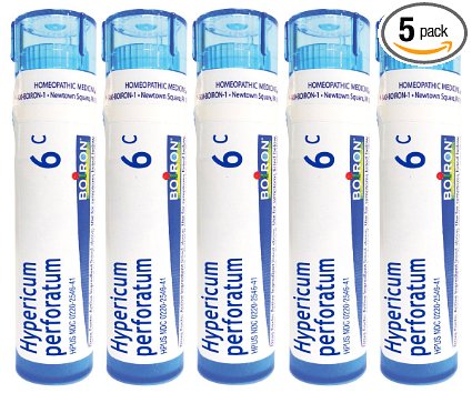 Boiron Hypericum Perforatum 6C, Homeopathic Medicine for Nerve Pain (Pack of 5)