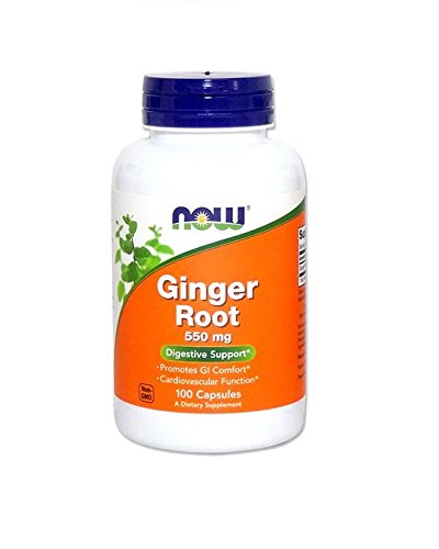 NOW Foods Ginger Root 100 Capsules  550mgPackaging May Vary