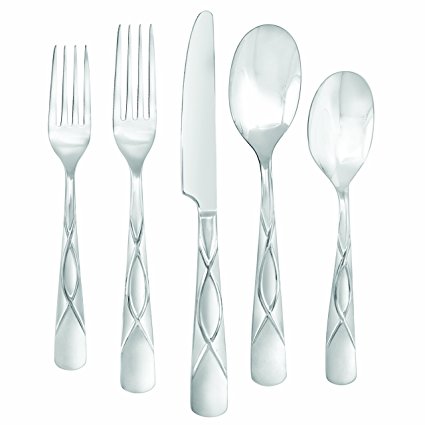 Faberware Cilantro Sand 20-Piece Flatware Set, Service for 4