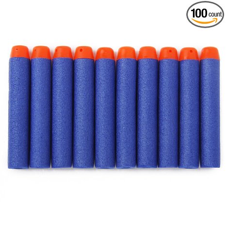 Lot 100 Pcs 72cm Blue Foam Darts for Blasters Toy Gun