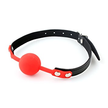 Ball Gag with Red Silicone Gag by HappyNHealthy