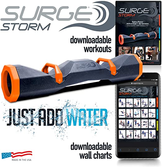 Surge Storm 60 Water Filled Adjustable Weight Tube, Home Gym Equipment