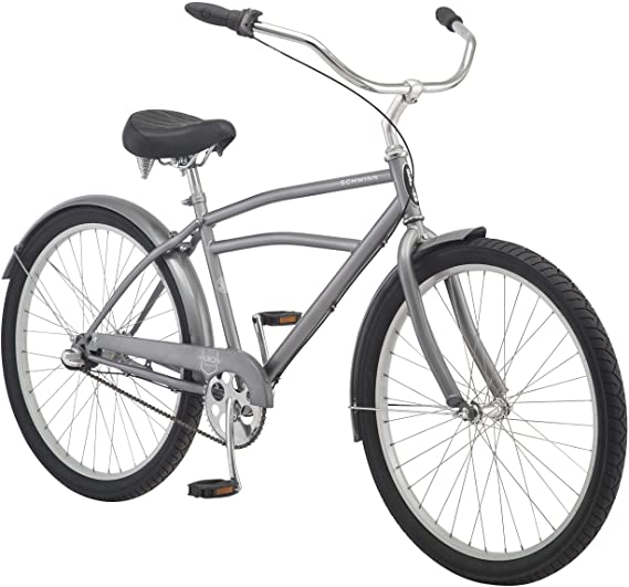 Schwinn Huron and Mikko Adult Beach Cruiser Bike, Featuring 17-Inch/Medium Steel Step-Over Frames, 1-3-7-Speed Drivetrains