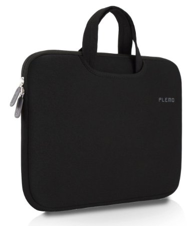 Plemo Nylon Lycra Fabric Laptop Sleeve Case for iPad Pro / MacBook Air / MacBook Pro / Notebook / Ultrabook - 13-13.3 Inches (Black)