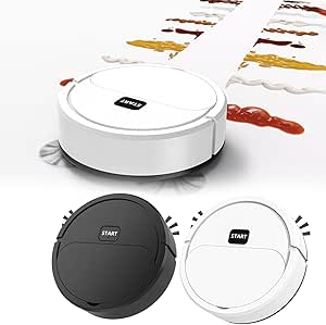 Robot Vacuum Cleaner Sweeping Robot,Automatic Mini Sweeping Robot Vacuum,Vacuum Cleaners for Home,Powerful Suction,Easy to Use,QuietMultiple Cleaning Modes,Cleans Hard Floors to Medium-Pile Carpets