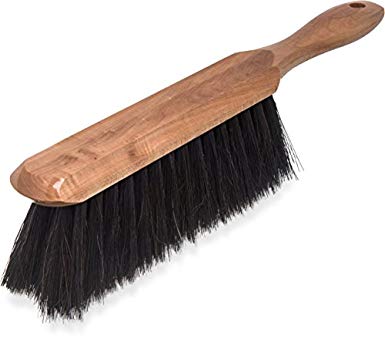 Carlisle 4048500 Sparta Commercial Wood Handle Counter Brush, 13" Overall Length, Horsehair/Polypropylene Blend