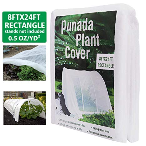 punada Premium Plant Covers 8Ft x 24Ft Reusable Flowing Low Covers for Pest Animal Protection Insect barriers only No Frost Protection-0.5oz/yd² (Frame not Include)