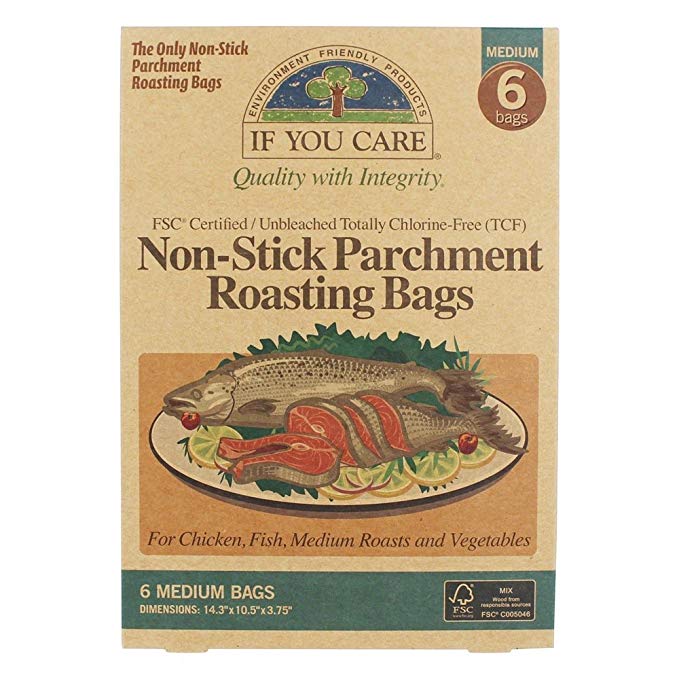 IF YOU CARE Non-Stick Parchment Roasting Bags, Medium
