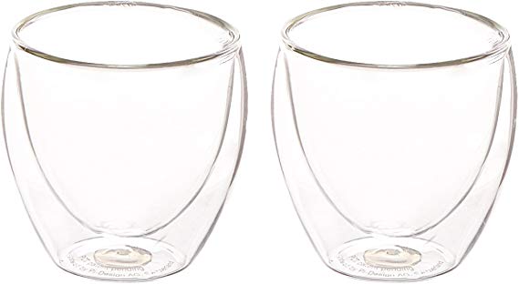 Bodum Pavina 2.5-Ounce Double Wall Glass, Extra Small, Clear-Set of 2