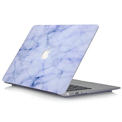 MacBook Pro 15 inch Case with Retina Display (NO CD-ROM Drive), YMIX Retina 15.4" Folio Protective Skin Smooth Frosted Hard Plastic Shell Case Cover for Model A1398 (Marble White)