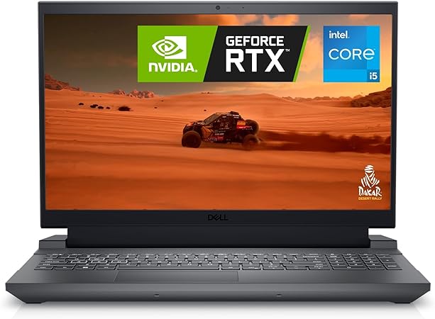 Dell G15 5530 Gaming Laptop, 15.6-inch FHD 120Hz (1920x1080) Display, Intel Core i5-13450HX, NVIDIA GeForce RTX 3050, 8GB DDR5 RAM, 256GB SSD, Windows 11 Home, Dark Shadow Gray