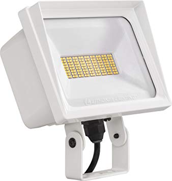 Lithonia Lighting QTE LED P2 40K 120 YK WH M6 Flood Light, White