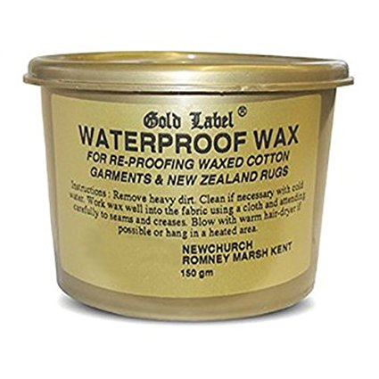 Gold Label Waterproof Wax For Re-Proofing Wax Cotton Clothing & Horse Turnout Rugs 150g