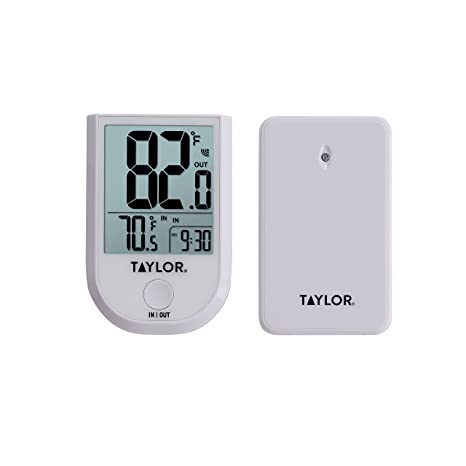 Taylor Precision Products, Wireless Digital Indoor Outdoor Weather Station, White